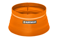 Ruffwear Bivy sulankstomas dubenėlis šunims – oranžinis, išskleistas
