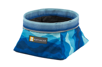 Ruffwear Quencher sulankstomas dubenėlis šunims – Coastal Mountains raštas