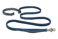 Ruffwear Roamer mėlynas tamprus pavadėlis šunims – pilnas vaizdas