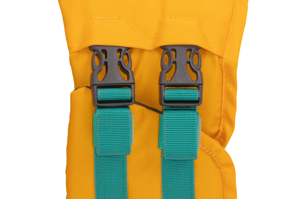 Ruffwear Float Coat gelbėjimosi liemenė šunims – sagčių detalė