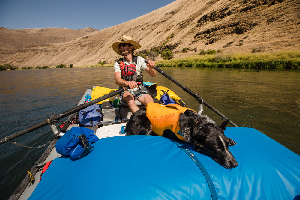 Ruffwear Float Coat gelbėjimosi liemenė šunims naudojama prie vandens