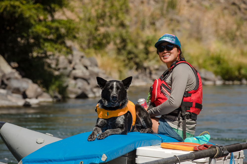 Ruffwear Float Coat gelbėjimosi liemenė šunims naudojama prie vandens
