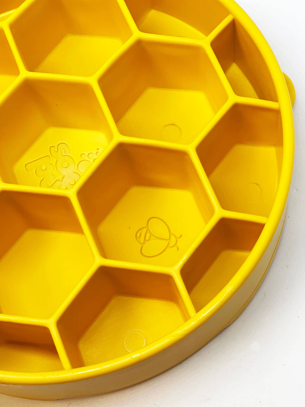 SodaPup Honeycomb geltonas lėto valgymo dubenėlis šunims