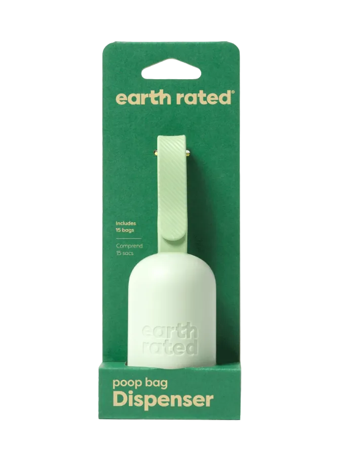 Earth Rated maišelių dėklas su 15 maišelių šunų išmatoms