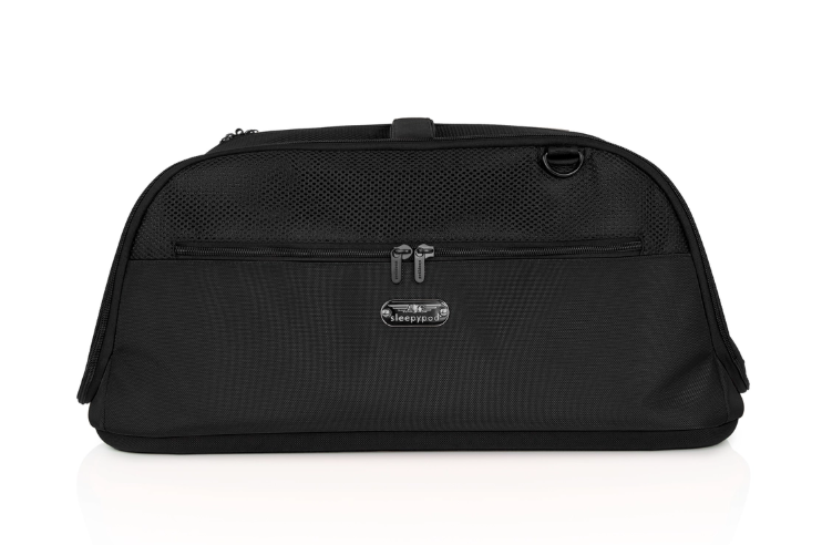 Sleepypod Air juodas kelioninis krepšys šuniui automobiliui ir skrydžiams
